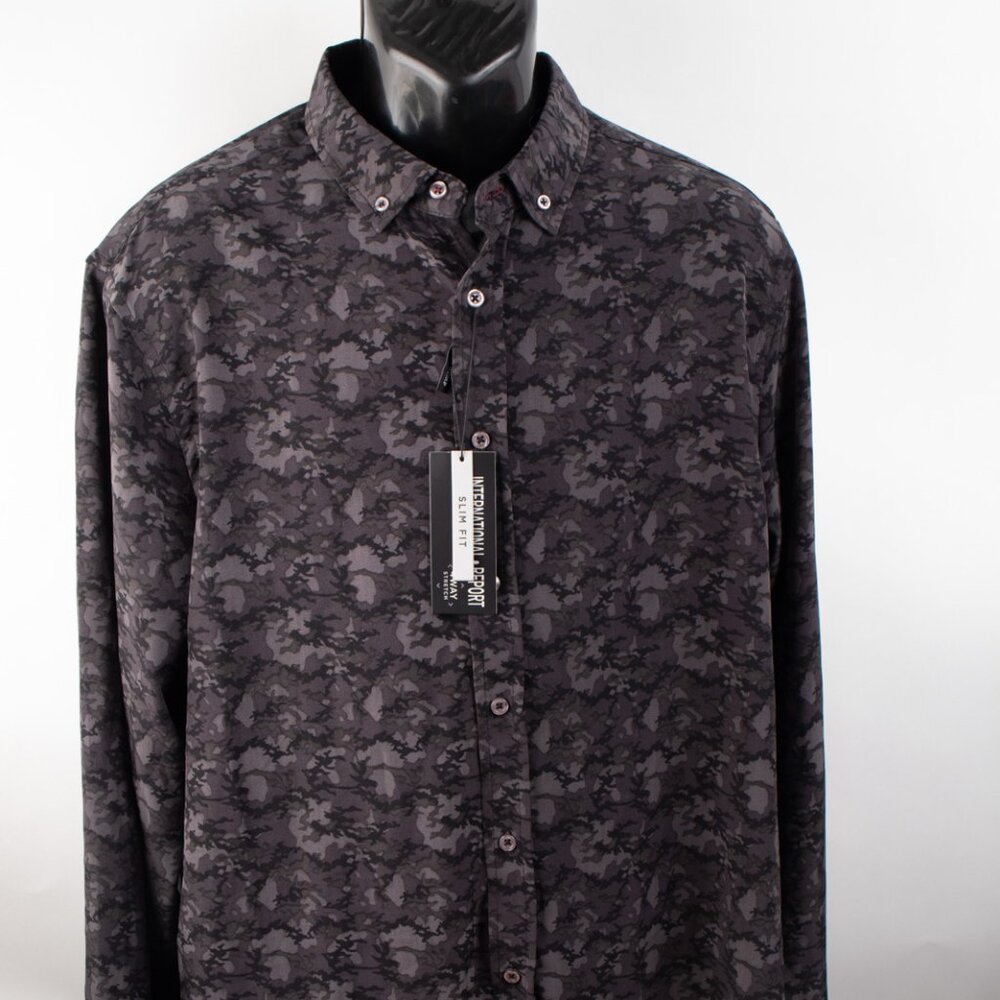 International Report 4Way Stretch Slim Kit Men's XL Long Sleeve Shirt Camo NWT